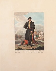 Den Zaporozhianske kosakkoffiseren, 1812 av Yegor Karneyev
