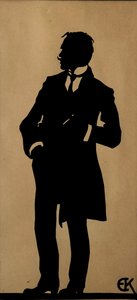 Portrett av poeten Jurgis Baltrusaitis 1873-1944, 1910-tallet.