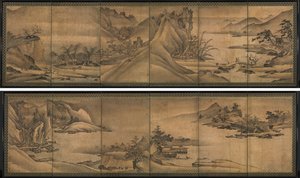 Landskapet av de fire årstidene av Yi Sumun (Korean, b. c. 1404)