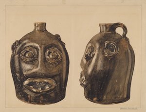 Grotesk kanne, ca. 1936. av Yolande Delasser