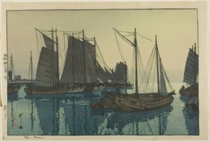 Nymåne av Yoshida Hiroshi
