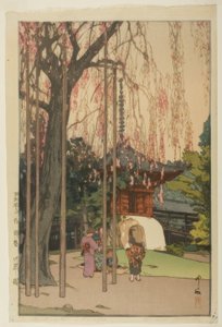 Kirsebærtreet i Kawagoe av Yoshida Hiroshi
