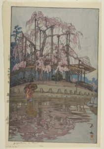 Natt kirsebær blomst linje av Yoshida Hiroshi