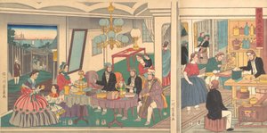 En utenlandsk bolig i Yokohama, 1. måned, 1861.