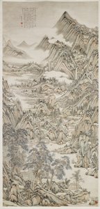 landskap etter Huang gong av Yu Wang