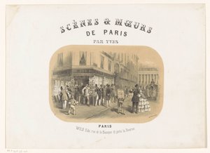 Eksteriør av forlaget Wild i Paris Scenes & moeurs de Paris (serietittel på objekt) av Yves