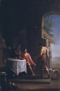 Esau selger sin førstefødselsrett til Jakob, ca. 1790-1800 (ikke det samme som 72151)