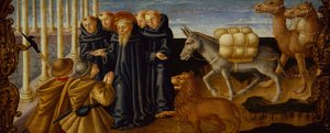 Saint Hieronymus tilgir tyvene (panel) av Zanobi Machiavelli