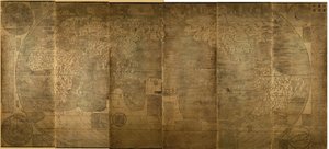 Kunyu Wanguo Quantu Et kart over de utallige landene i verden, 1602 av Zhong Wentao