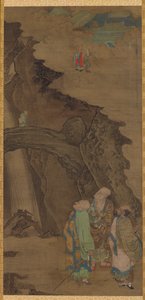 Rock Bridge ved Mount Tiantai, 1178. av Zhou Jichang