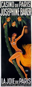 Plakat for showet 'La joie de Paris' med Josephine Baker 1930 av Zig (1900 1936)