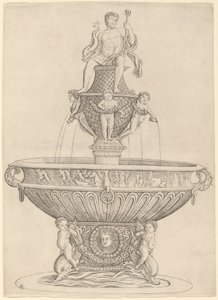 Fontene med statue av Neptun