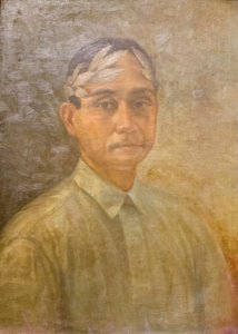 Portrett av Jose Corazon de Jesus som poetprisvinner av Zosimo Dimaano