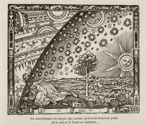 En middelaldermisjonær finner punktet der himmel og jord berører hverandre av Frederick (attr. to) Barnard