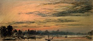 Etterglød to timer etter solnedgang av Frederick (attr. to) Barnard