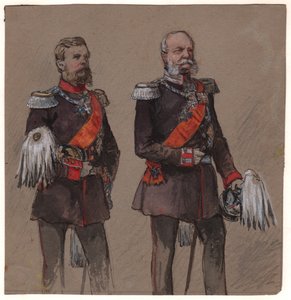 Alexander II av Russland og Wilhelm II av Preussen av . .
