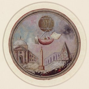 En tidlig ballongkatastrofe, ca 1785 av Frederick (attr. to) Barnard