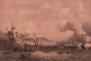 Ankomst av keiser Napoleon III i Genova, Liguria