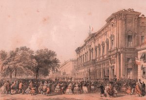 Ankomst av keiser Napoleon II i Alessandria, Piemonte
