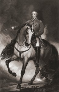Arthur Wellesley, hertug av Wellington, rytterportrett av . .