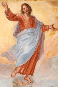 Kristi himmelfart. Basilikaen Santissima Annunziata del Vastato. Genova. Italia. av . .