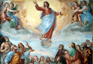 Kristi himmelfart. Basilikaen Santissima Annunziata del Vastato. Genova. Italia. av . .