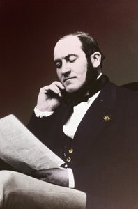 Baron Georges Eugene Haussmann. rundt 1865 (s/hvitt-bilde) av . .