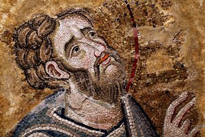 Markusbasilikaen. St Bartolomeus. Mosaikk. av . .