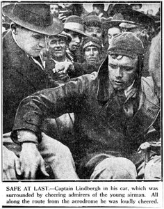 Charles Augustus Lindbergh , amerikansk pilot, ca 1920-tallet av Ferdinand Georg Waldmuller