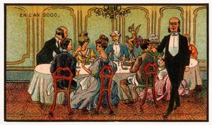 Kjemisk middag, ca. 1910 av . .
