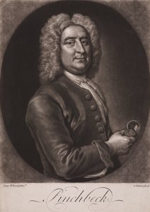 Christopher Pinchbeck, engelsk urmaker og leketøysmaker, ca 1725 av Frederick (attr. to) Barnard