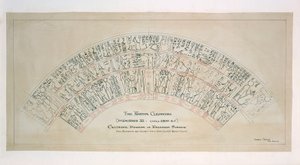 Klokker, vann ÔKarnak Clepsydra', egyptisk himmeldiagram, ca 1400 f.Kr.