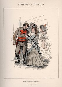 Paris Commune: kostyme til UNE LOGE EN MAI 1871 (7) i "" Les Communeux av Frederick (attr. to) Barnard