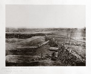 Konfødererte 'Quaker guns', Centreville, Virginia, USA, mars 1862 av Ferdinand Georg Waldmuller