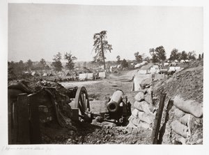 Konfødererte festningsverk foran Atlanta, Georgia, USA av Ferdinand Georg Waldmuller