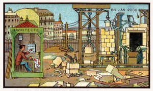 Byggeplass, ca. 1910 av . .