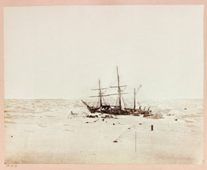 Arctic Expedition (1875–1876) av kaptein George Nares (1831–1915): Floeberg Beach, Alert in Winter Quarters av Frederick (attr. to) Barnard