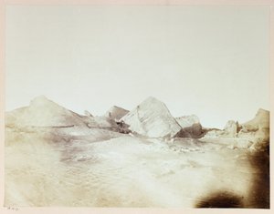 Arctic Expedition (1875–1876) av kaptein George Nares (1831–1915): Floebergs, nær Floeberg Beach av Frederick (attr. to) Barnard