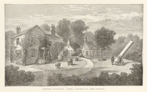 'Fireside, Patricroft' etter en tegning av James Nasmyth, ca 1840 av Frederick (attr. to) Barnard
