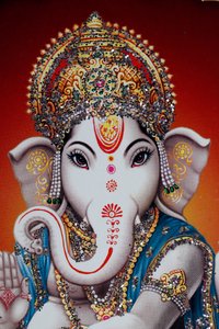 Ganesha eller Ganapati: Hindu-guden med elefanthodet.