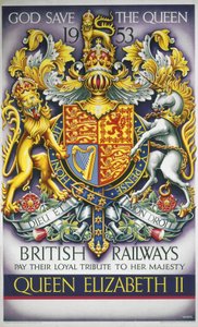 'God Save the Queen', BR-plakat av Ferdinand Georg Waldmuller