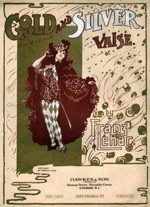 Gull og sølv, vals av Franz Lehar. rundt 1904 (illustrasjon) av . .