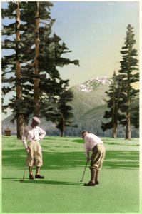 Golf i St Moritz, ca 1930 av . .