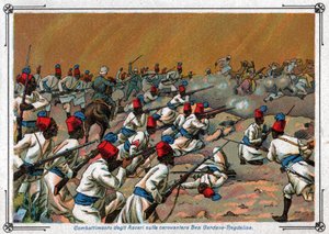 Tyrkisk italiensk krig. Kjemp tyrkisk krig. av Ferdinand Georg Waldmuller