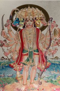 Hanuman, apekuden i hinduistisk mytologi. av . .