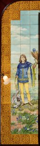 Innvendig visning, flispanel, maler Furcy Ernest Tondeur, eksekutør Boch Frères La Louvière av . .