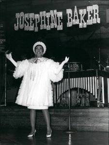 Josephine Baker opptrådte i Zürich, Sveits, 3. mars 1967 (bilde) av . .