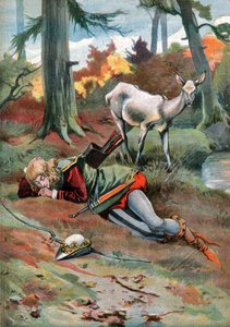 La Biche au Bois. rundt 1910 (gravering) av . .