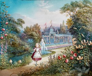 Alice's Adventures in Wonderland - Alice i Eventyrland, magisk lykt av Frederick (attr. to) Barnard