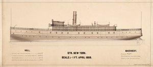 New York (Dampskip: 1889) planer av . .